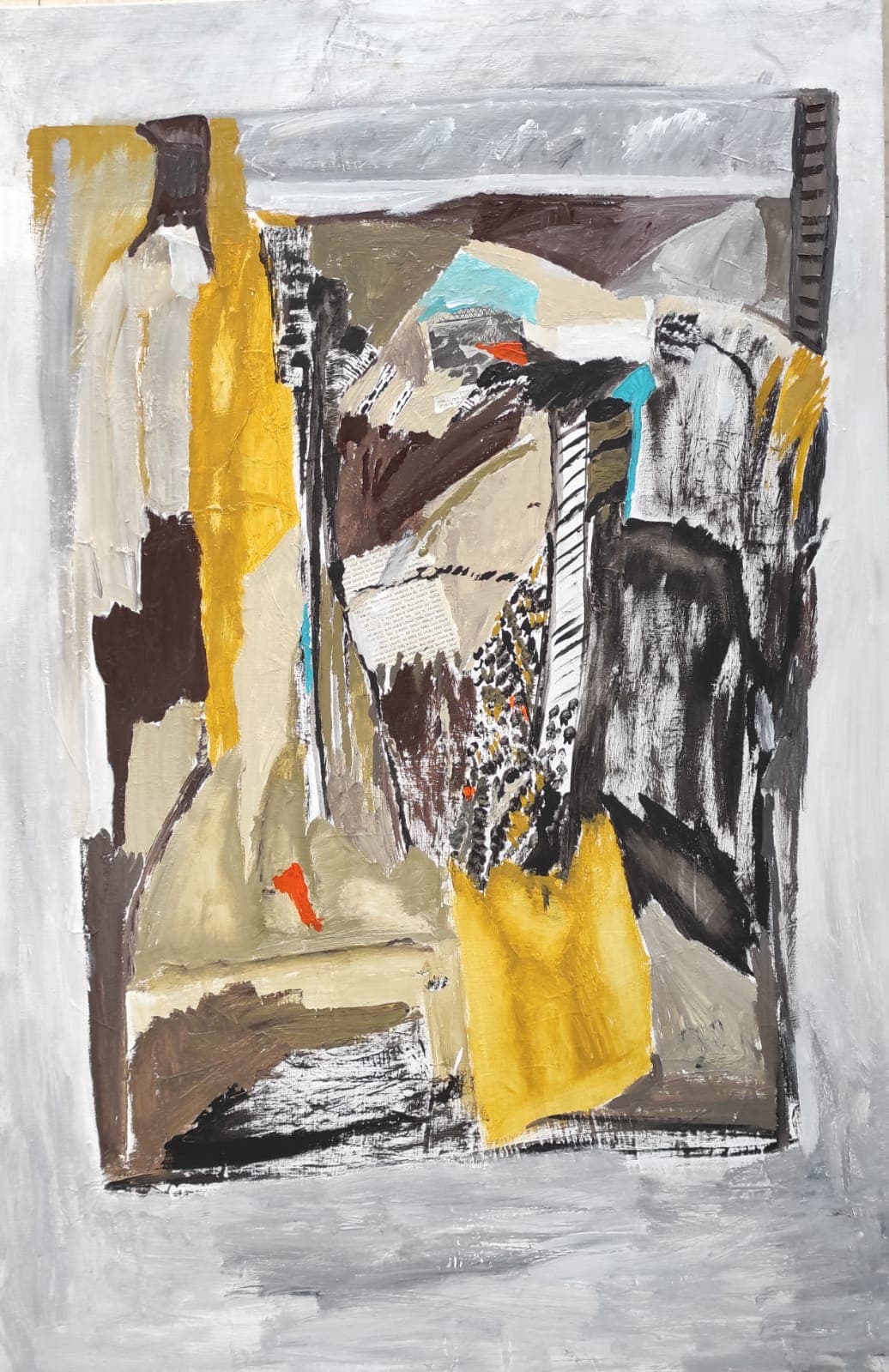 Mixed media painting on canvas by Yavniela