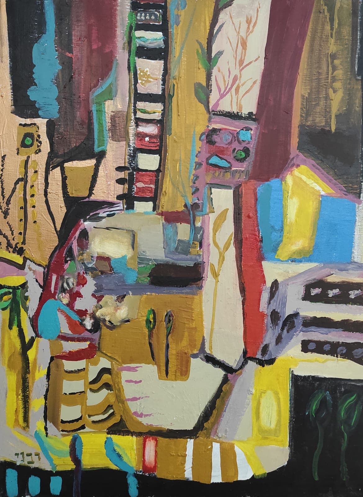 Acrylic painting on canvas by Yavniela